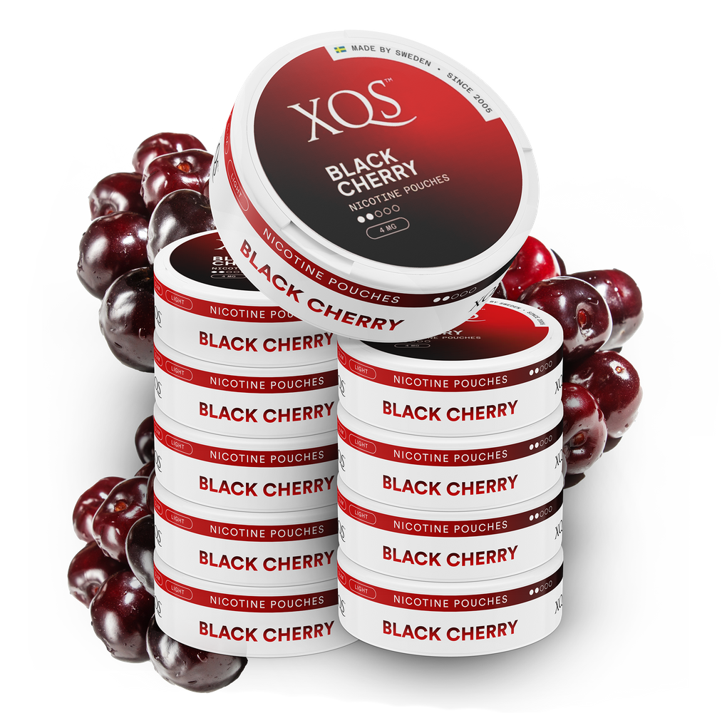 10 Cans XQS Black Cherry 4mg