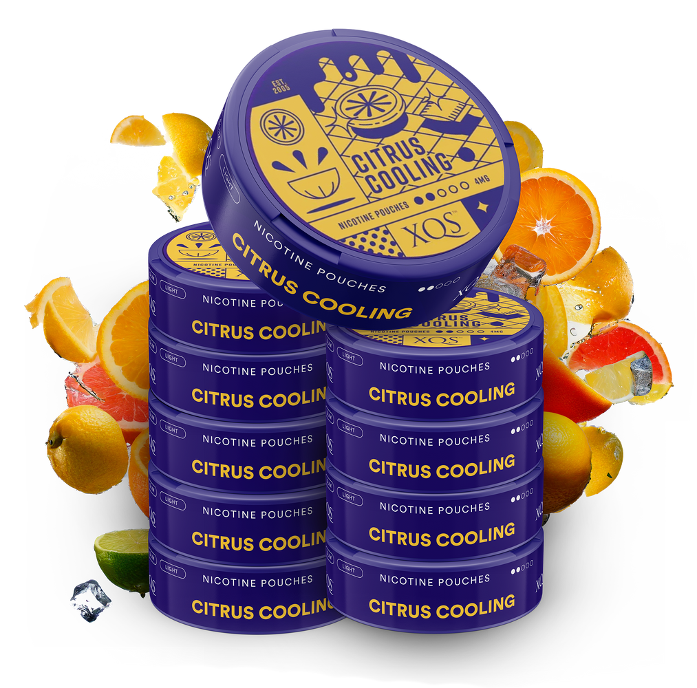 10 Cans XQS Citrus Cooling 4mg