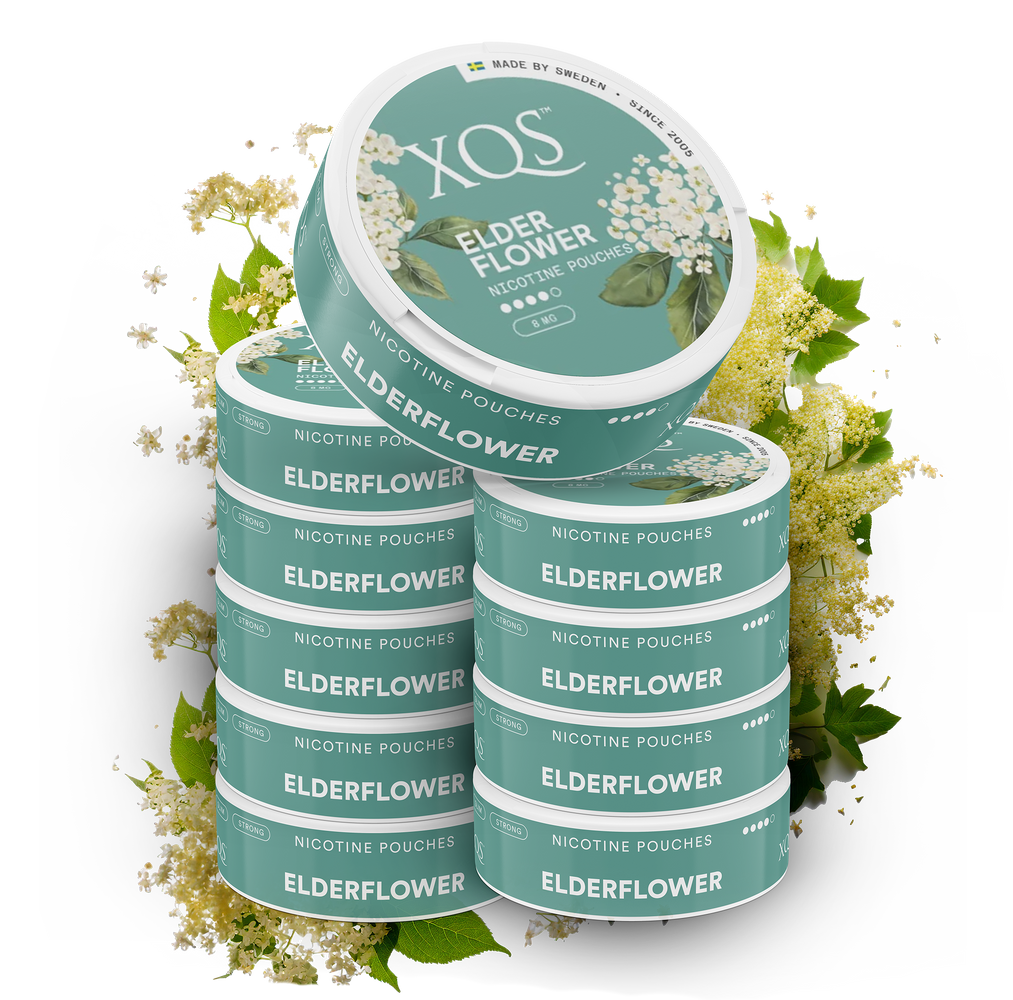 10 Cans XQS Elderflower Strong