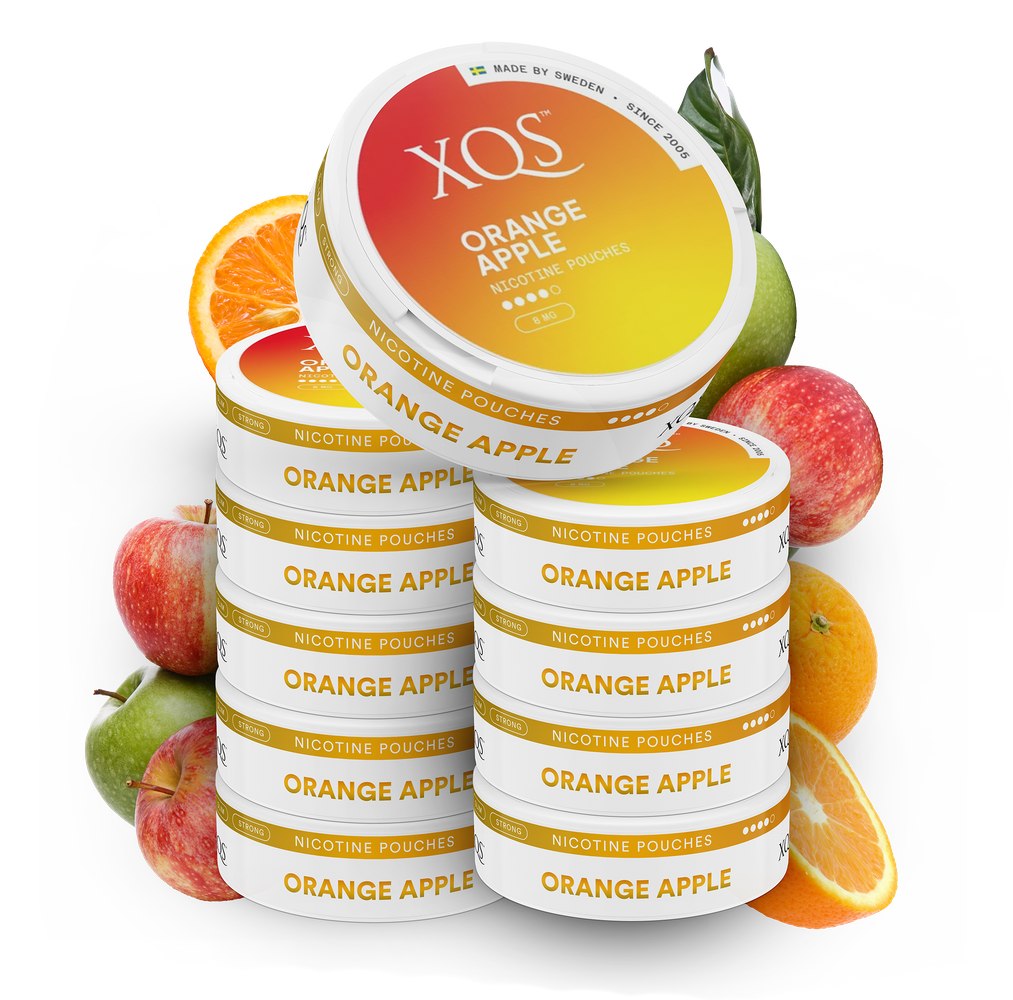 10 Cans XQS Orange Apple Strong