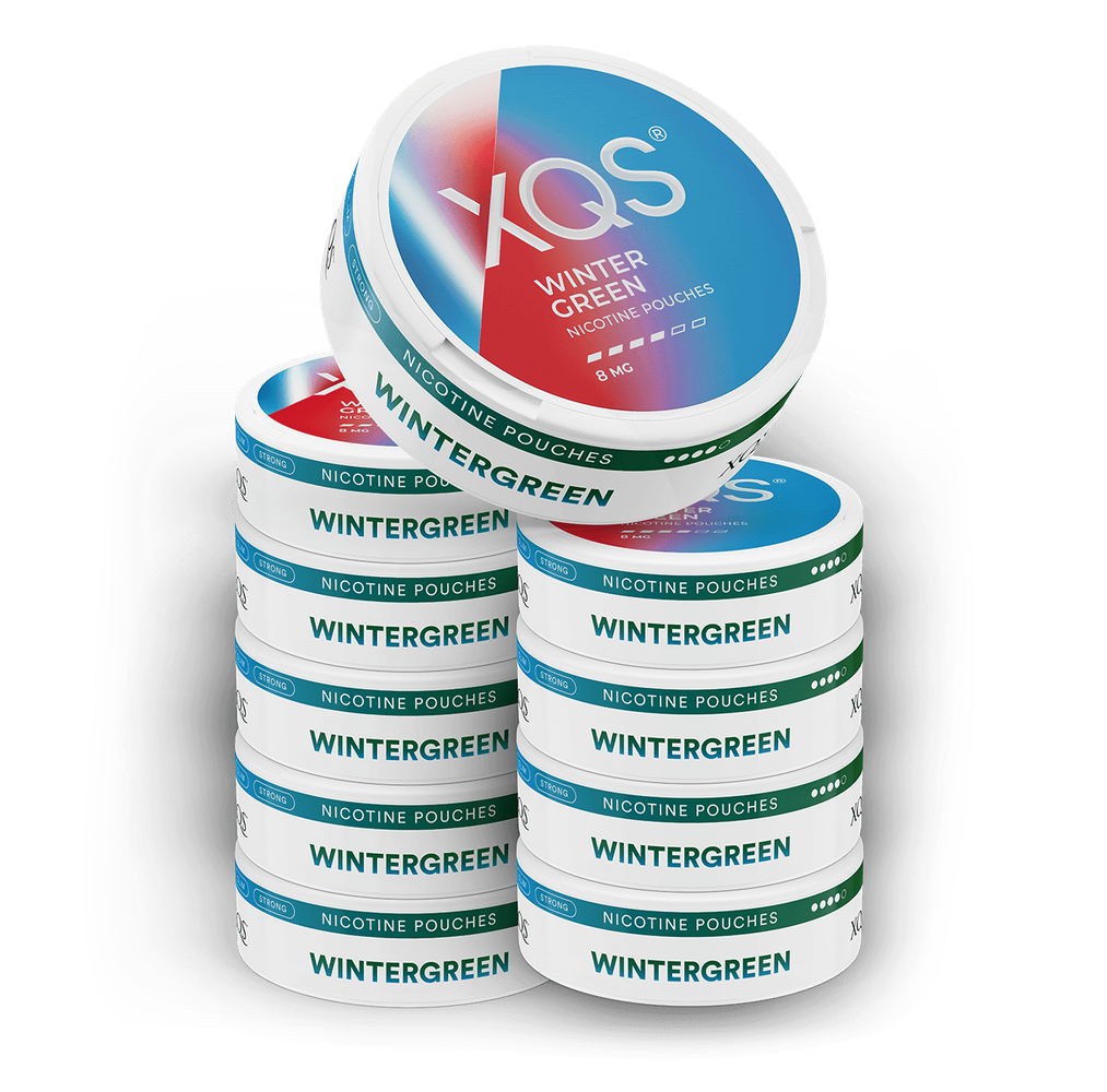 10 Cans XQS Wintergreen Strong