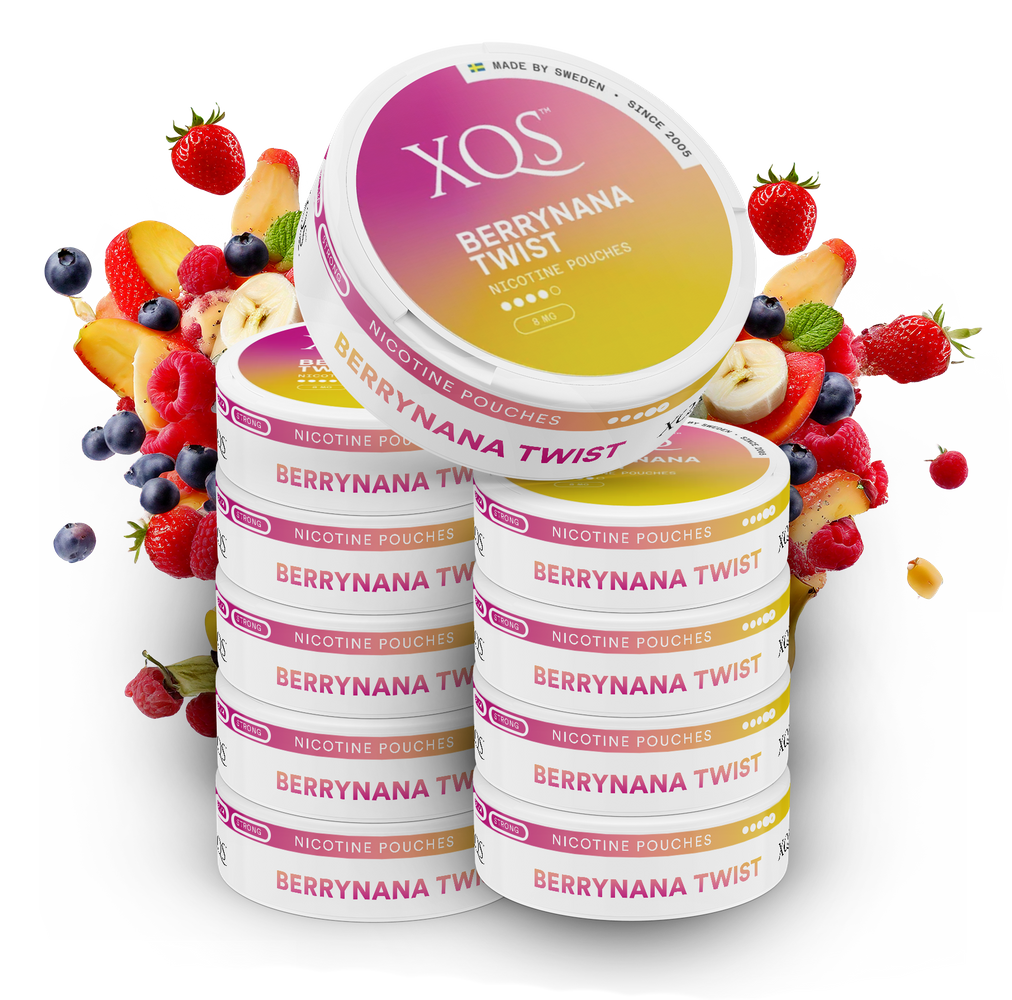 10 Cans XQS Berrynana Twist Slim Strong