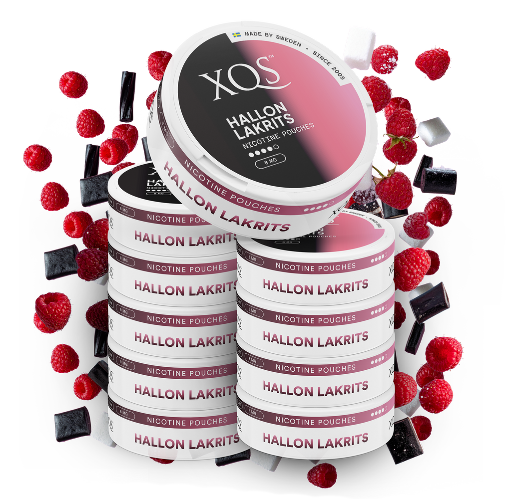 10 Cans XQS Hallon Lakrits Strong