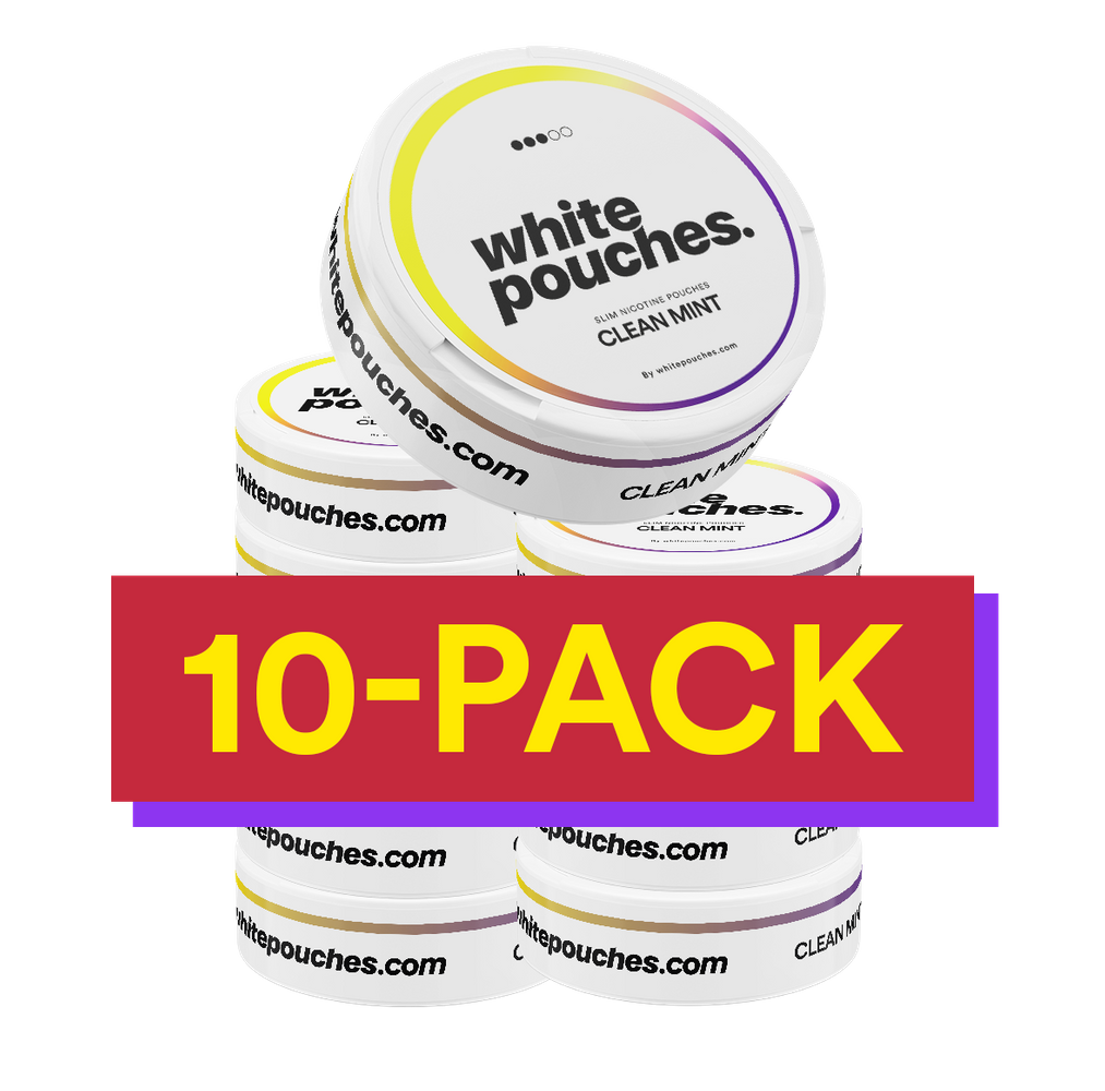 10x Whitepouches Clean Mint Regular