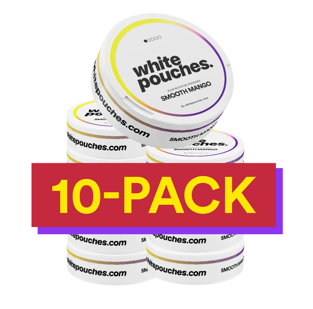 10x Whitepouches Smooth Mango Light
