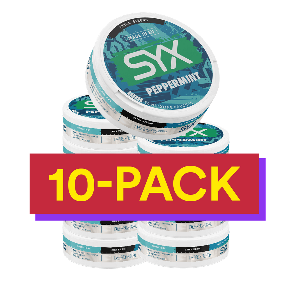 10x SYX Peppermint Xtra Strong