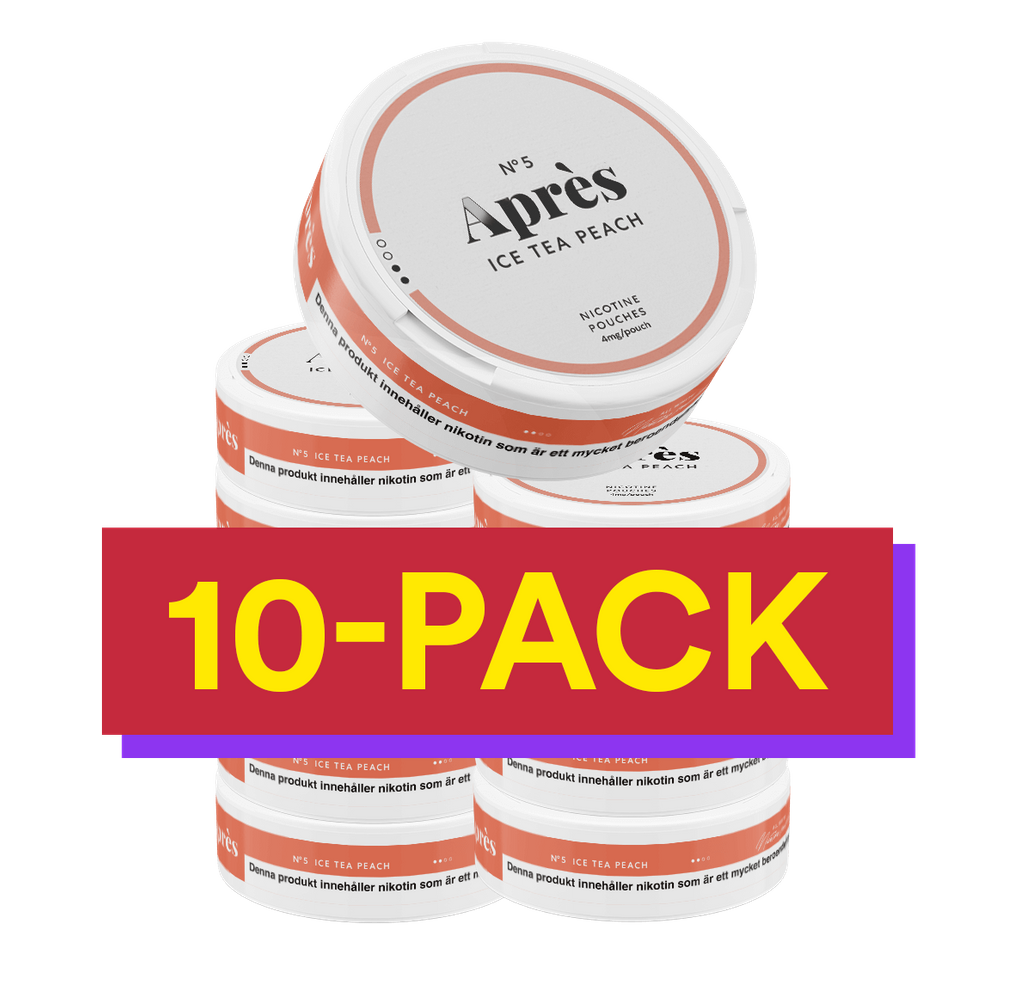 10x No.5 Après Ice Tea Peach - 4 mg Light