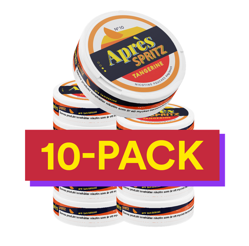10x No.10 Après Tangerine Spritz - 4 mg Light