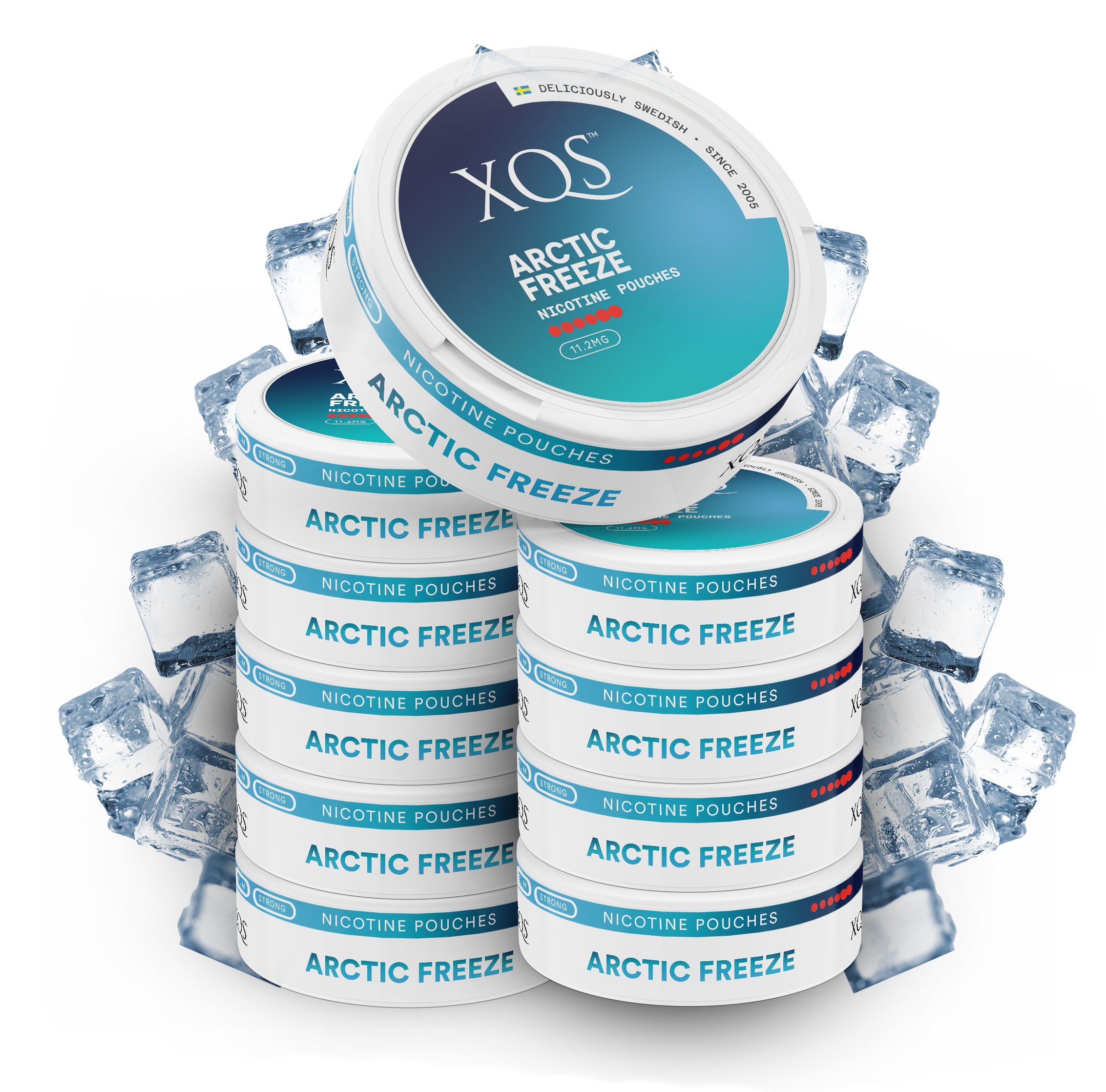 10 Cans XQS Arctic Freeze Ultra Strong