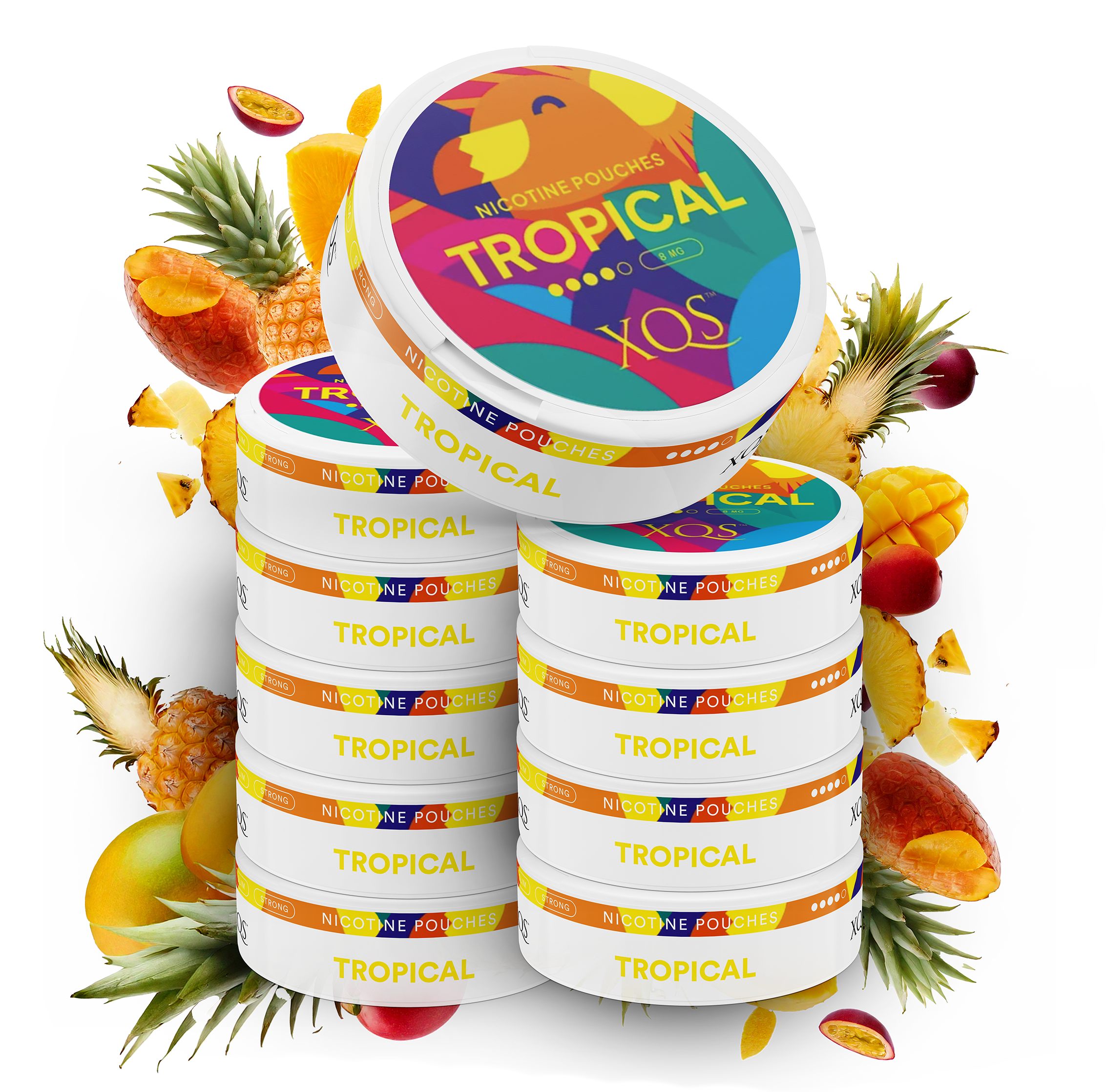 10 Cans XQS Tropical Strong