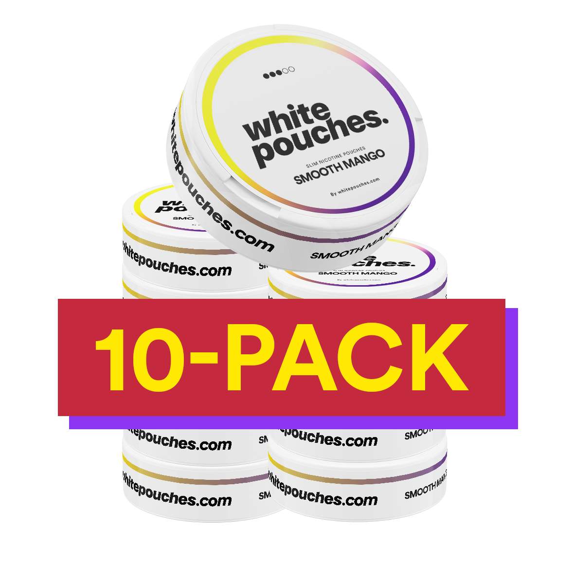 10x Whitepouches Smooth Mango Regular