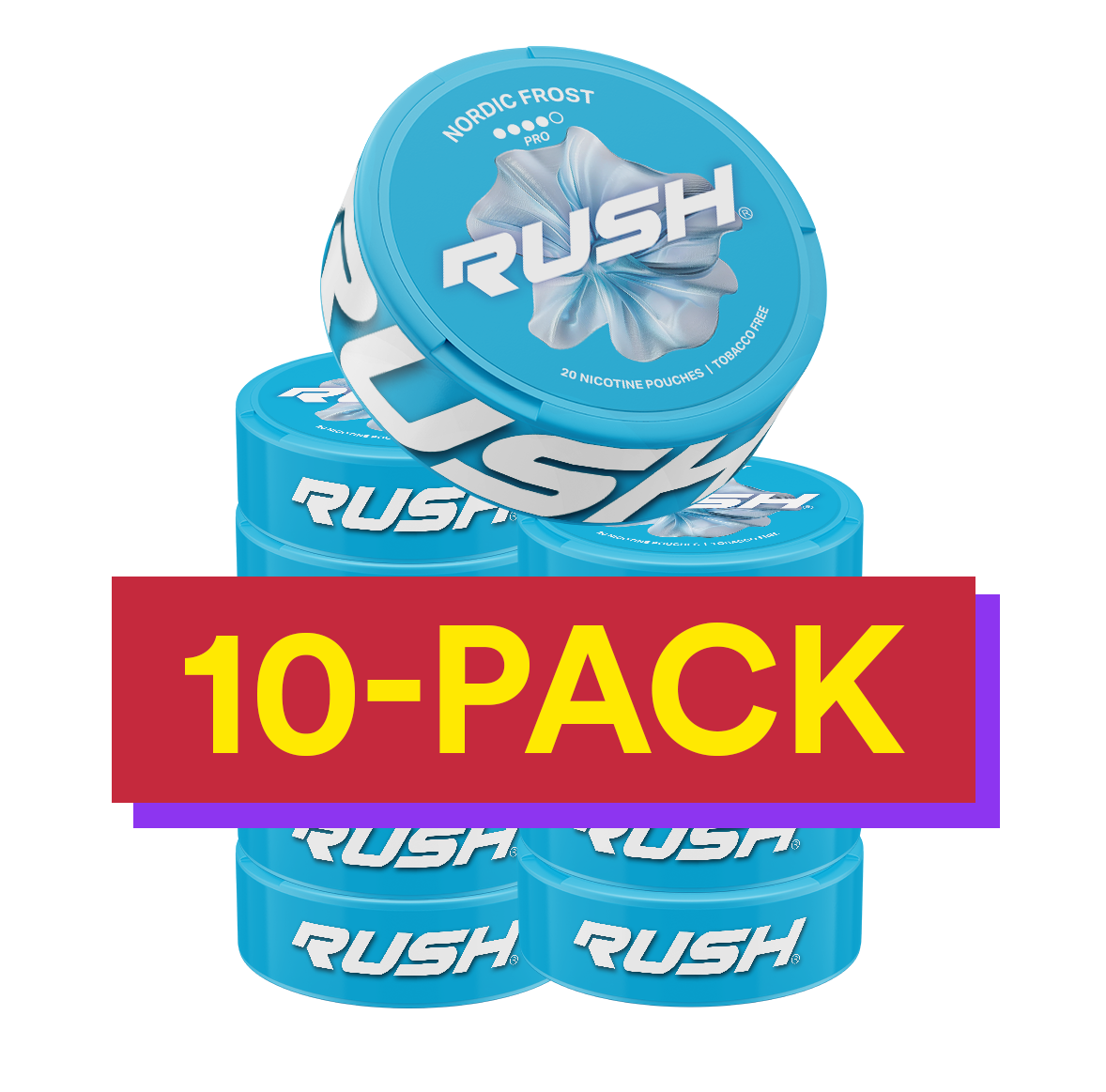 10x Rush Nordic Peppermint PRO