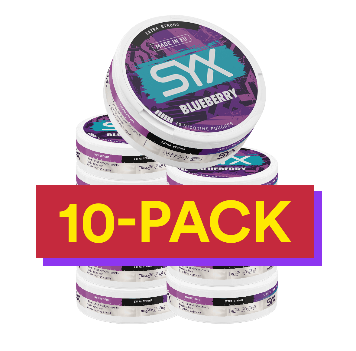 10x SYX Blueberry Xtra Strong