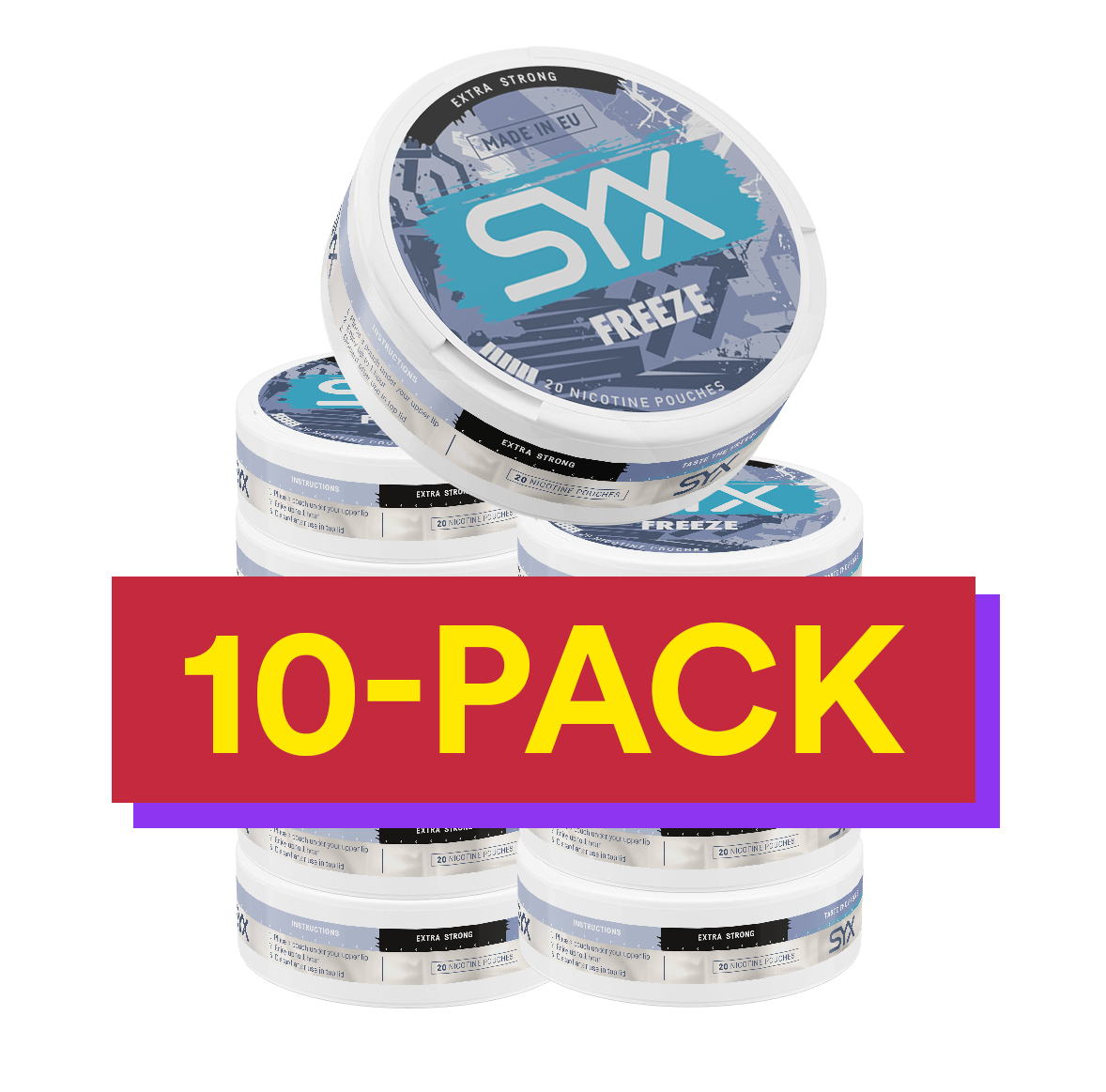 10x SYX Freeze Xtra Strong