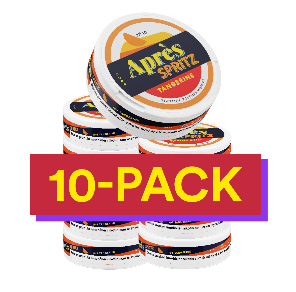 10x No.10 Après Tangerine Spritz - 4 mg Light