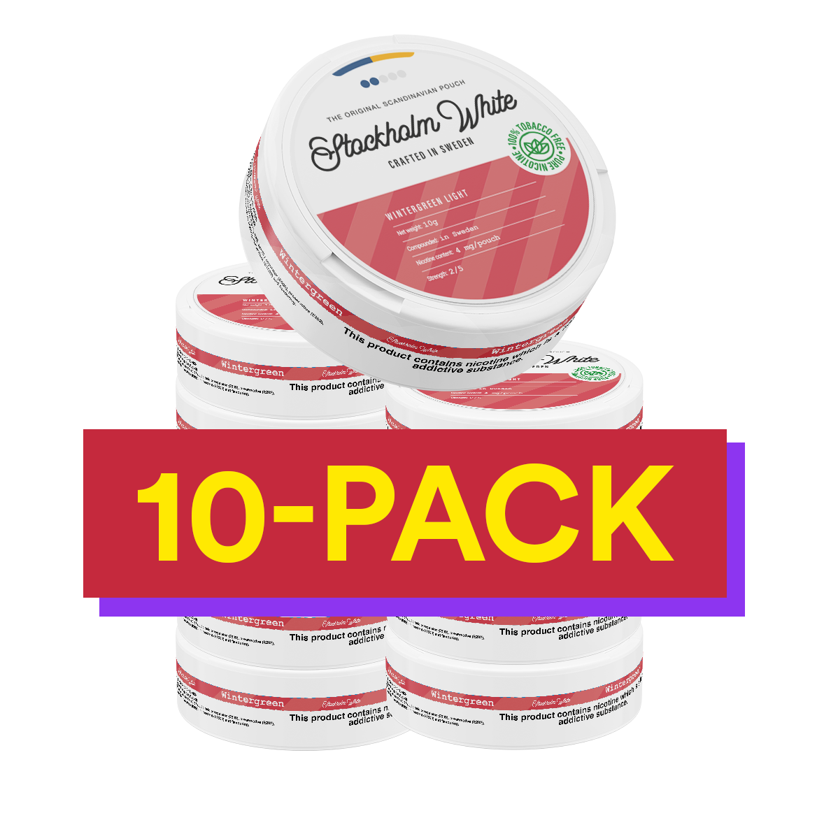 10x Stockholm White Wintergreen Light