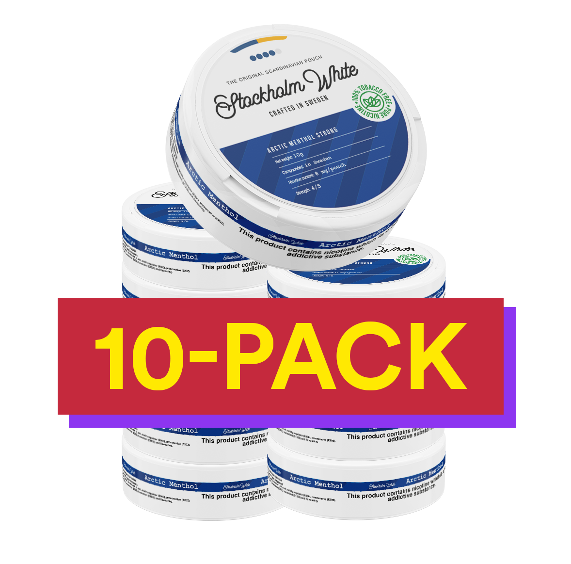10x Stockholm White Arctic Menthol Strong