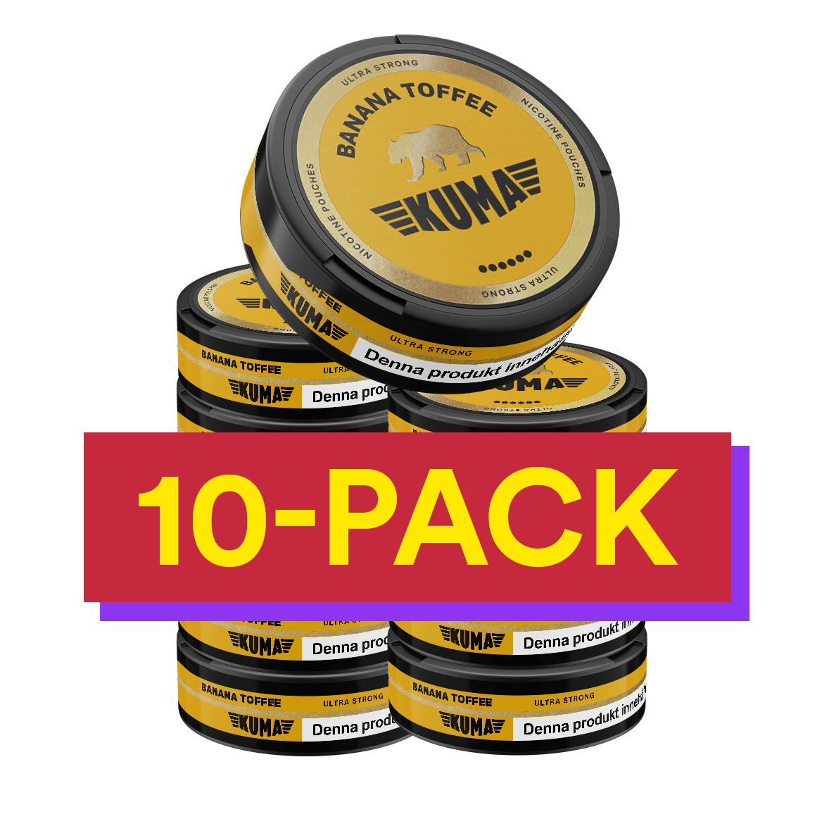 10x Kuma Banana Toffee - Ultra Strong
